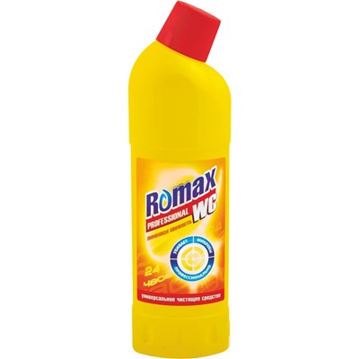 ROMAX WC Универсальное чистящее средство Лимонная свежесть 750г