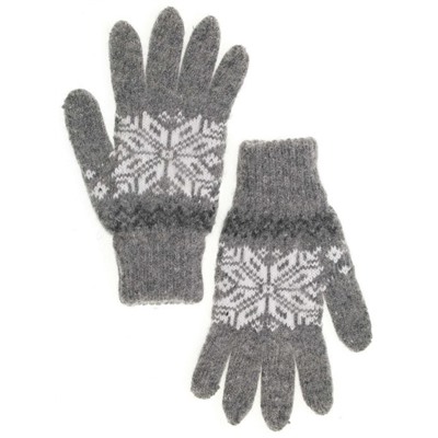 Перчатки женские "Снежинка с зигзагом" 5322-4