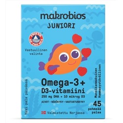 Macrobios Junior Omega3 + D3 витамина