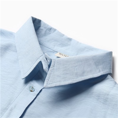 Костюм женский (блузка, шорты) MINAKU: Casual Collection цвет голубой , р-р 46
