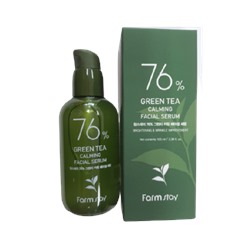 Farmstay 76% Green Tea Calming Facial Serum Успокаивающая сыворотка