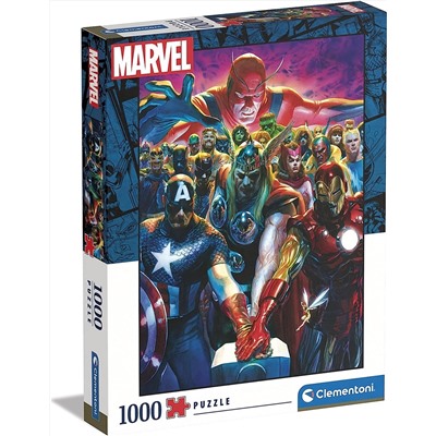 Clementoni. Пазл 1000 арт.39672 "Герои Marvel"