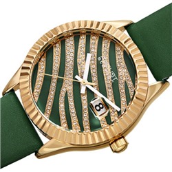 August Steiner Quartz Green and Gold Dial Ladies Watch AS8275GN