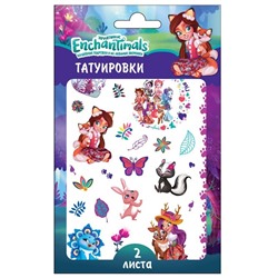 ND Play. Enchantimals Наклейки - татуировки  2 листа, диз.1 арт.294069