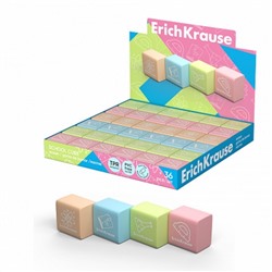 Ластик ErichKrause School cube (в коробке по 36 шт.)