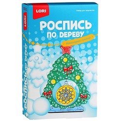 LORI. Фнн-026 Роспись по дереву. Новогодний сувенир "Новогодняя ёлочка" /12 (Новый год)