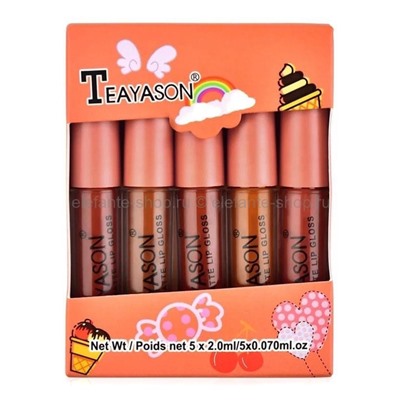 Набор из пяти матовых помад Teayason Matte Lip Gloss #2 (106)