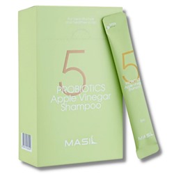 Masil Шампунь для волос от перхоти с яблочным уксусом / 5 Probiotics Apple Vinegar Shampoo, 20 шт. х 8 мл