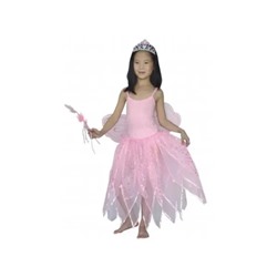 карнав.наб.: розовое платье в блестках и волшебная палочка 10-12
