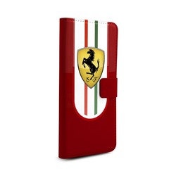 Чехол-книжка Ferrari красный book на Samsung Galaxy A01