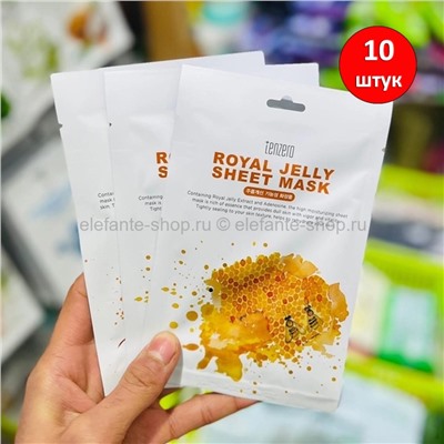 Тканевые маски Tenzero Royal Jelly Sheet Mask 10 штук (125)