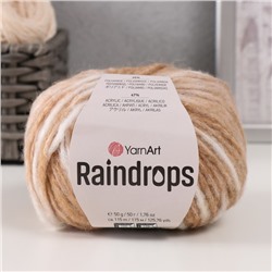 Пряжа "Raindrops" 18% шерсть, 35% полиамид, 47% акрил 115м/50гр (2902 бежевый меланж)