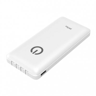 Зарядное устройство Perfeo Powerbank Absolute, 10000 мА/ч, дисплей, белое (PF_B4879)
