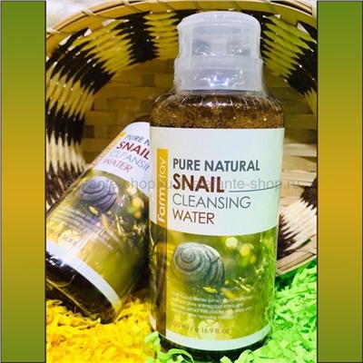 Очищающая вода Farmstay Pure Natural Snail Cleansing Water 500ml (125)