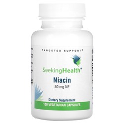 Seeking Health Ниацин, 50 мг NE, 100 вегетарианских капсул