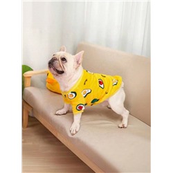 1 Stück Frühling Und Herbst Avocado Farbenes Haustierkleid Für Französische Bulldogge, Corgi, Teddy, Pudel Und Kleine / Mittelgroße Hunde