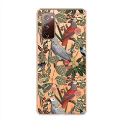 Силиконовый чехол Tropical pattern на Samsung Galaxy S20 FE