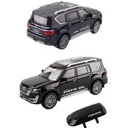 Модель мет. "Nissan Patrol" 1:32 инерц. свет, звук открыв. двери, багажник и капот арт.C323/71372