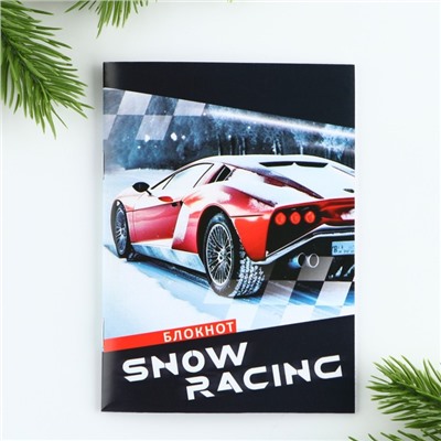 Блокнот А6, 16 л «Snow racing»