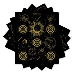 Тетрадь общая ученическая ErichKrause Magic Sky, 48 листов, клетка, дизайнерский картон на обложку, тиснение золотом_MIX-PACK