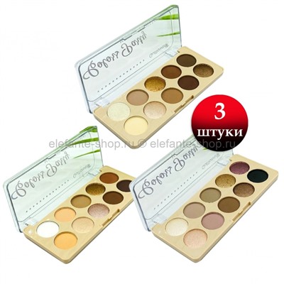 Тени для век Gulflower Coloss Party  Eyeshadow Palette 10 colors, 3 штуки