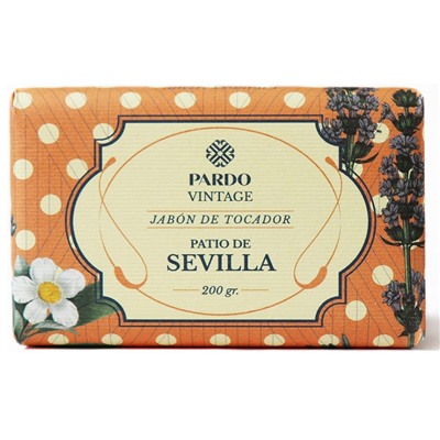 Натуральное мыло c ароматом лаванды и жасмина Pardo Vintage Sevilla (Севильский дворик) 200 г