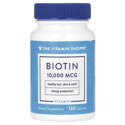 The Vitamin Shoppe Биотин, 10 000 мкг, 120 капсул