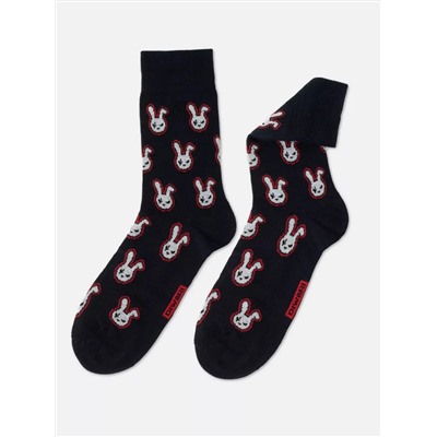 DiWaRi Хлопковые носки HAPPY с рисунком «Кролики»