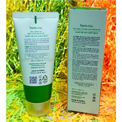 Пилинг-гель Farmstay Real Green Tea Deep Clear Peeling Gel (78)