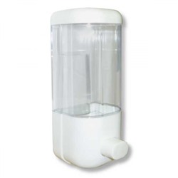 Диспенсер для жидкого мыла пластиковый прозрачный на 500мл