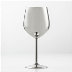 Бокал винный из нержавеющей стали Magistro, 500 мл, 21×9,5 см, для коктейлей, глянцевый, цвет серебряный