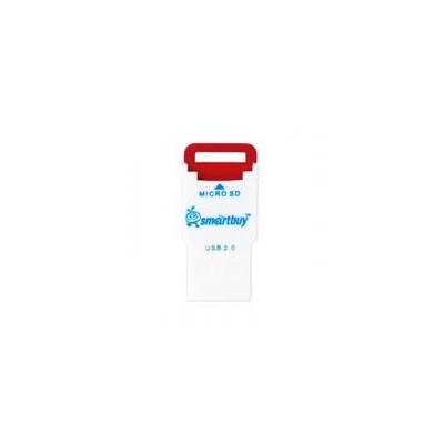 Карт-ридер внешний USB SmartBuy SBR-707-R Red, microSD