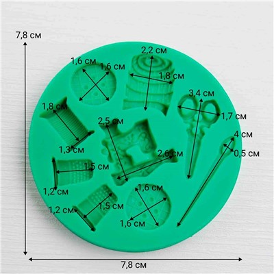 Молд силиконовый Набор портного