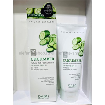 Пенка для умывания Dabo CUCUMBER Natural Rich Foam Cleanser 180ml (125)