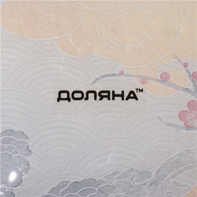 Набор для суши из стекла Доляна «Абстракция», 3 предмета: соусники 8×2 см, 8×6 см, подставка 25×15×2 см