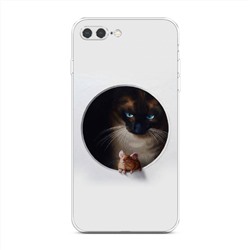 Силиконовый чехол Кошки мышки на iPhone 8 Plus