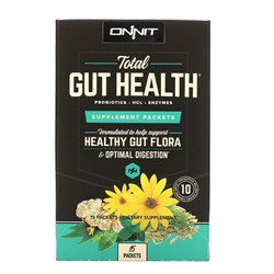 Onnit Total Gut Health, Пакеты добавок, 15 пакетиков