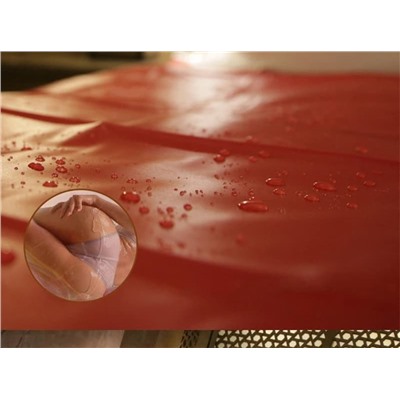 Простыня БДСМ водонепроницаемая красная, 130*200 см