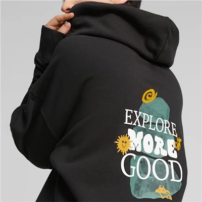 DOWNTOWN Women's Oversized Graphic Hoodie