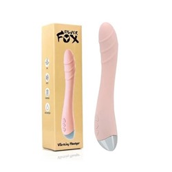 Вибратор G-точки Silver Fox с USB подзарядкой beige, 10 режимов вибрации