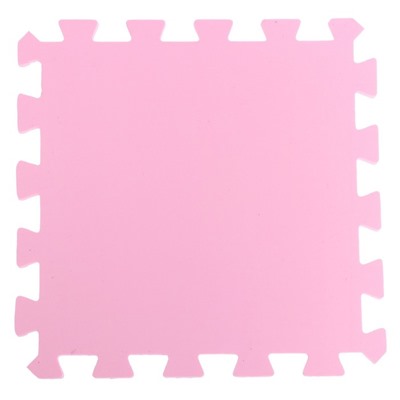 Мягкий пол универсальный, 33 × 33 см, цвет розовый