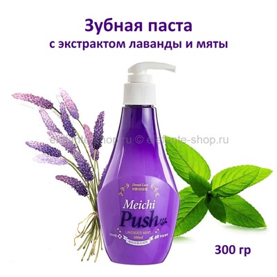 Зубная паста с экстрактом лаванды и мяты Hanil Meichi Push Lavender 300g (51)