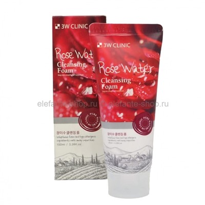 Пенка 3W Clinic Rose Water Cleansing Foam, 100 мл (51)