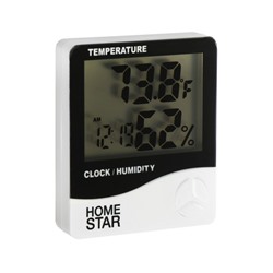 УЦЕНКА Термометр-гигрометр HOMESTAR HS-0108, цифровой, комнатный, измерение влажности,белый