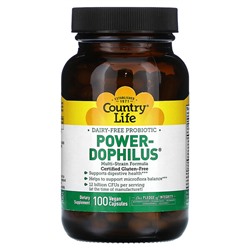 Country Life Power-Dophilus - 100 Веганские Капсулы - Country Life