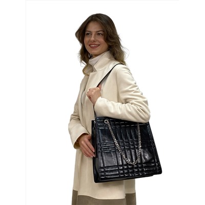 Каркасная женская сумка из искусственной кожи, цвет черный