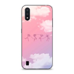 Силиконовый чехол BTS небо на Samsung Galaxy A01