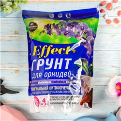 Грунт для орхидей Effect+, с дренажным камнем, фракция 10-30, 4 л