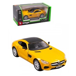 BBurago. Модель "Mercedes AMG GT" 1:32 желтый арт.43065