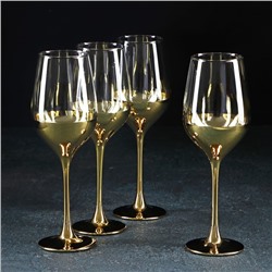 Набор бокалов для вина «Электрическое золото», 350 мл, 4 шт